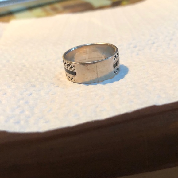 Vintage 925 Sterling Silver Ring Band Size 9 - Picture 4 of 7